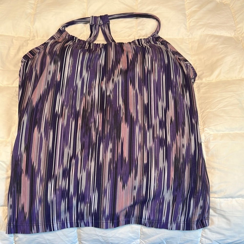 Prana stretch top with built in padded bra